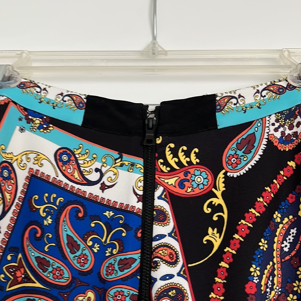 Alice + Olivia vintage-look wide leg colorful palazzo pants size 4. Like new! - Picture 5 of 8
